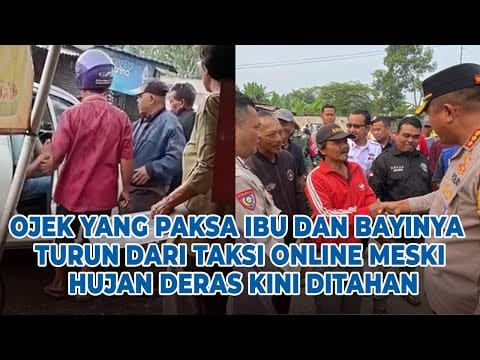 Kasus Ibu Diusir dari Taksi Online Saat Hujan: Emak2 VS Opang di Tigaraksa, Netizen Ngamuk!
