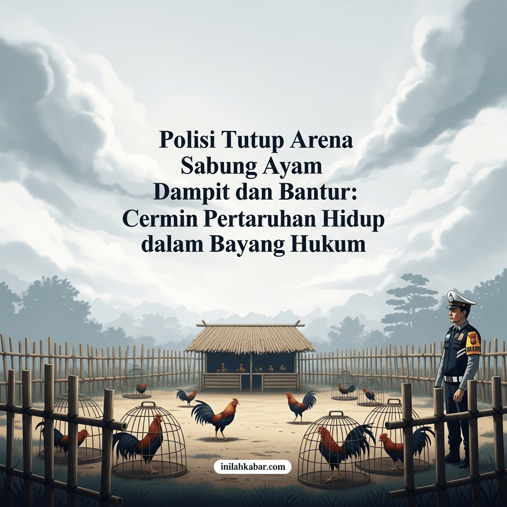 Polisi Tutup Arena Sabung Ayam Dampit dan Bantur: Cermin Pertaruhan Hidup dalam Bayang Hukum