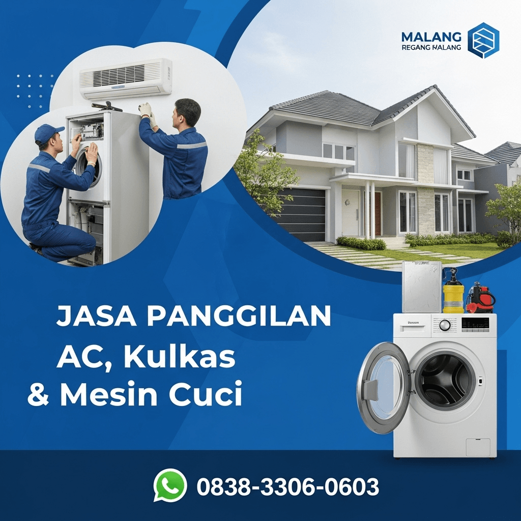 Jasa Panggilan Service AC, Kulkas & Mesin Cuci Kalipare – Panggilan ke Rumah