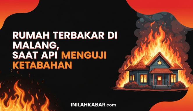 Rumah Terbakar di Malang, Saat Api Menguji Ketabahan