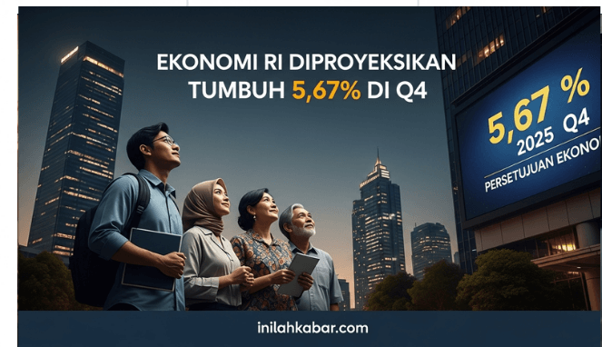 Ekonomi RI Diproyeksi Tumbuh 5,67 % di Q4 oleh Purbaya