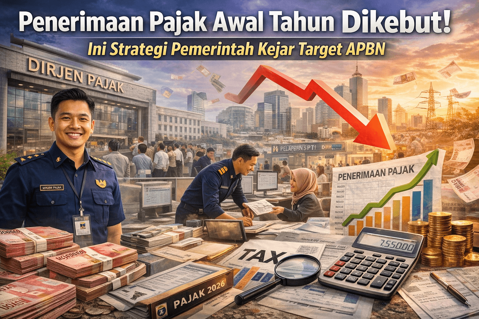 Penerimaan Pajak Awal Tahun Dikebut! Ini Strategi Pemerintah Kejar Target APBN