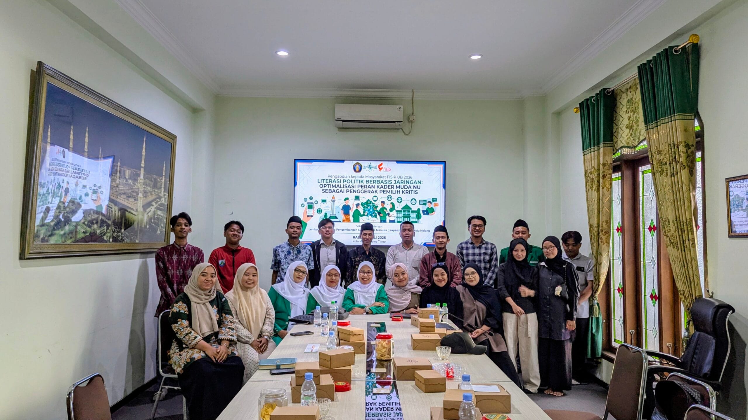FISIP UB dan PCNU Kota Malang Perkuat Literasi Politik Kader Muda NU untuk Wujudkan Pemilih yang Kritis